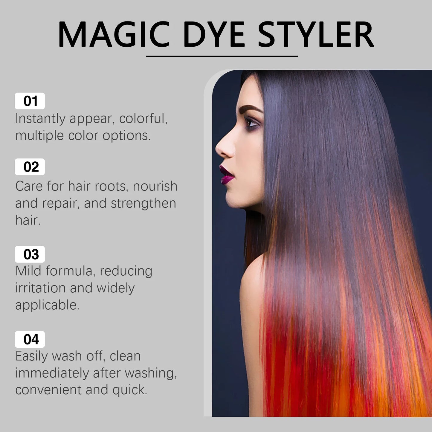 HOEGOA Hair Dye Wax Nourishing Long Lasting Styling Cream
