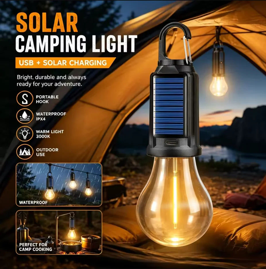 Portable Usb Rechargeable Led Outdoor Camping Lantern And Emergency Light