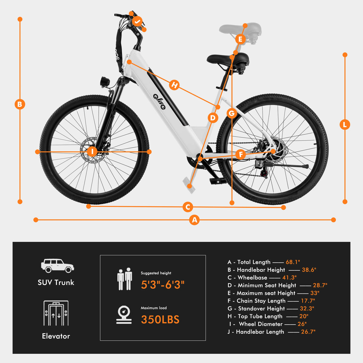 Qlife Cityone St 1200W Electric Bicycle With 48V Battery