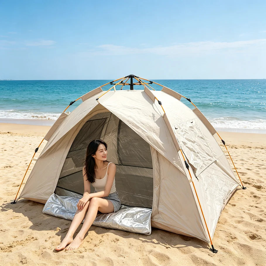 Instant Pop Up Camping Tent Waterproof Portable Mesh Design