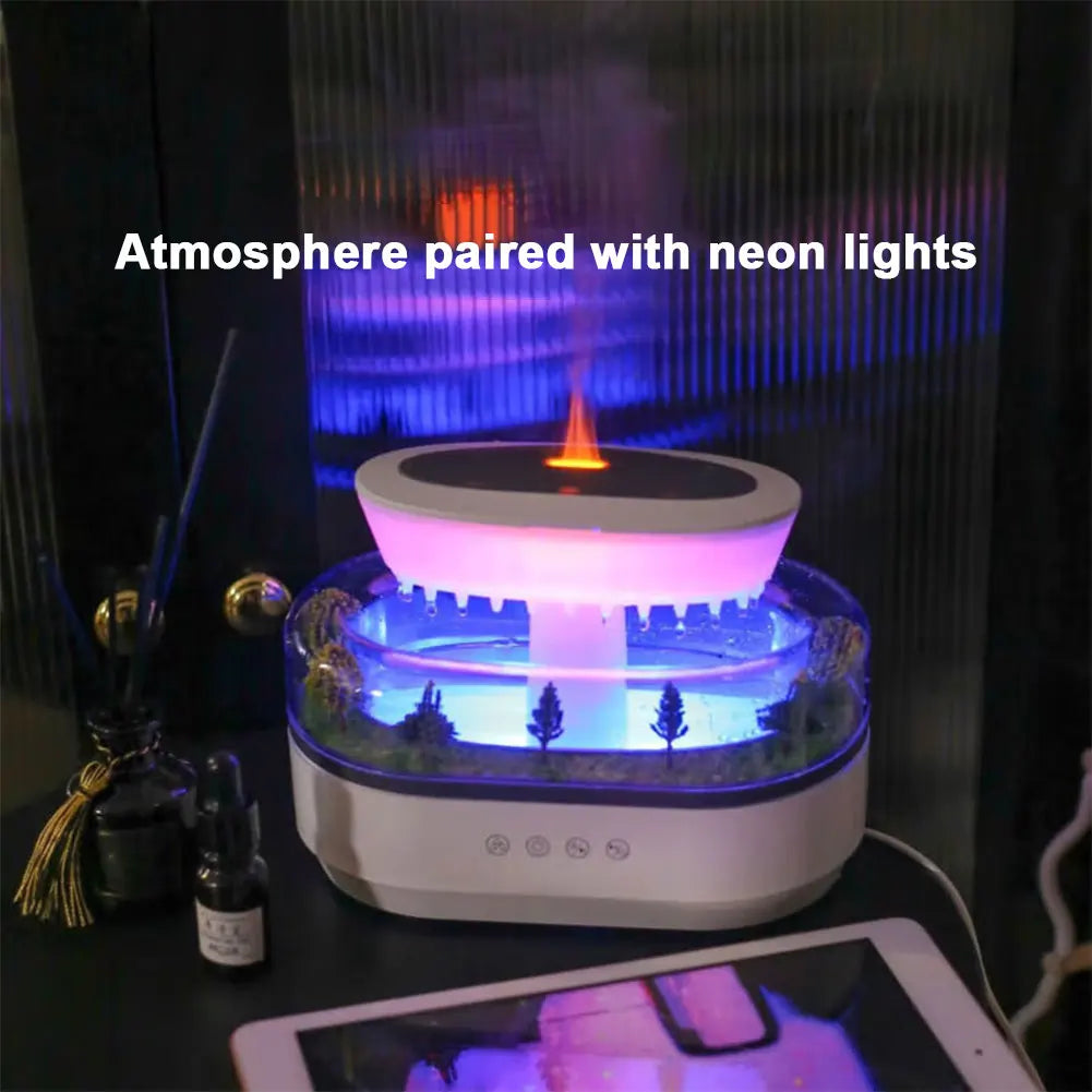 Shunmaii RainCloud Ultrasonic Aroma Humidifier With Colorful Light
