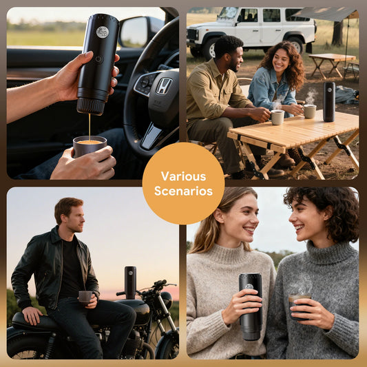 Portable 2-In-1 and 3-In-1 Capsule and Ground Coffee Maker