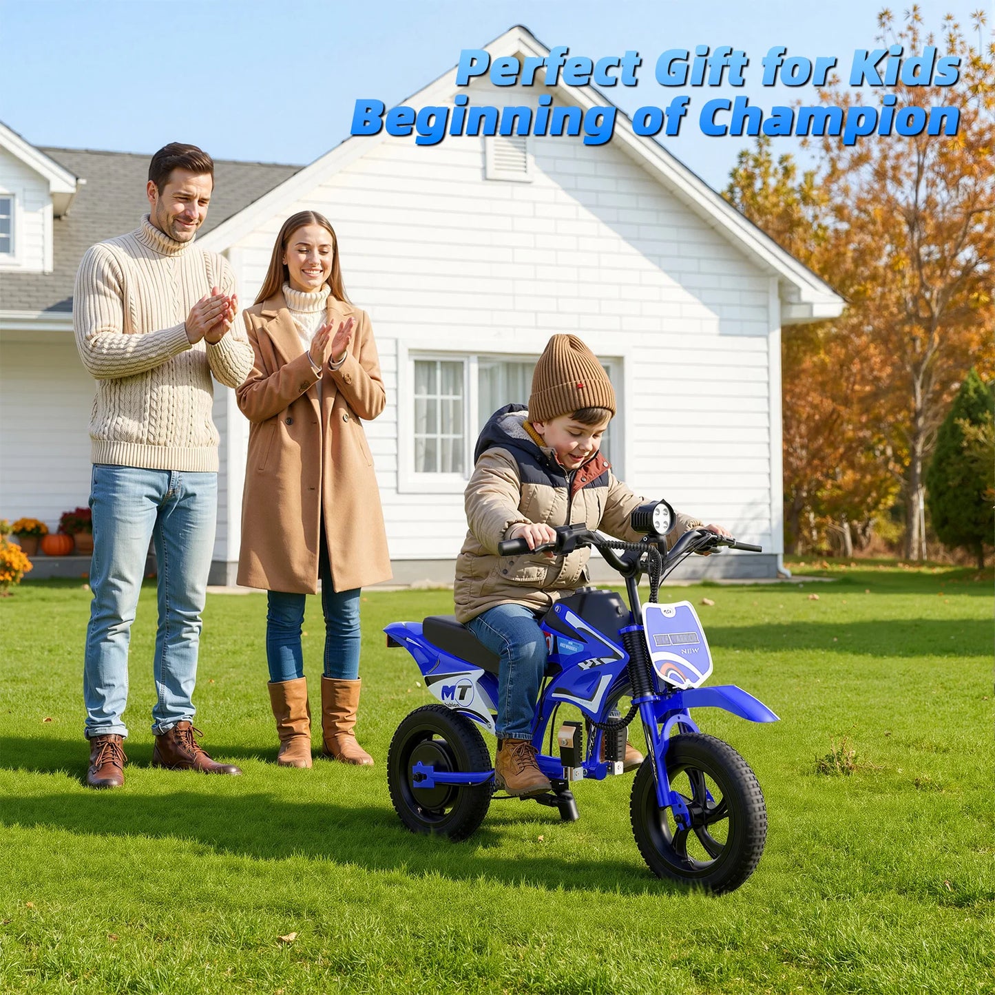 AOVOPRO 25V Electric Dirt Bike 200W Kids Motorcycle