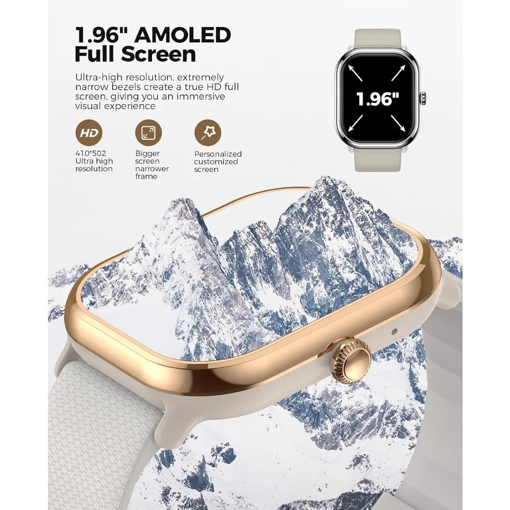 H96 AMOLED Smartwatch For Women Over 100 Sport Modes IP68