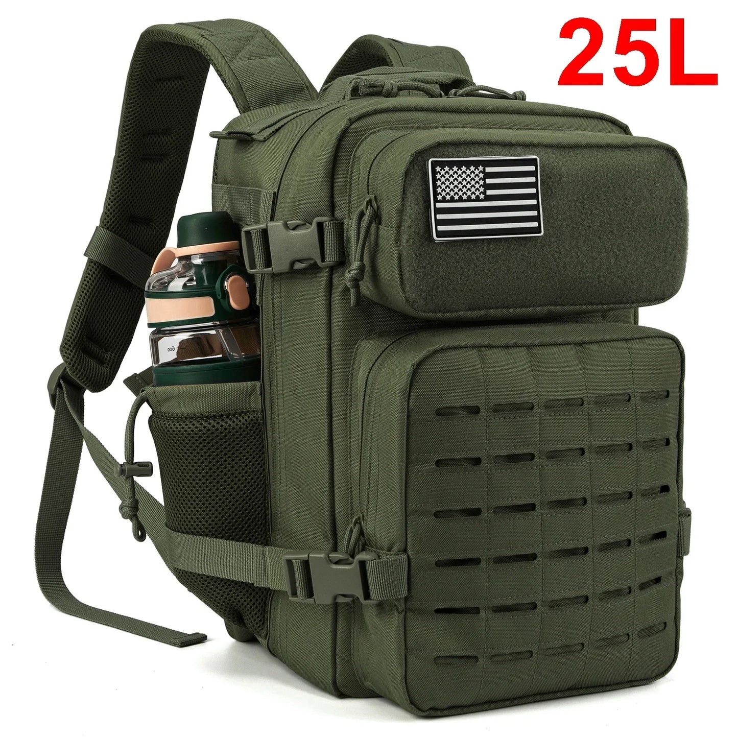 ReFire Gear Tactical Backpack Outdoor Activities With Water Bottle Holder