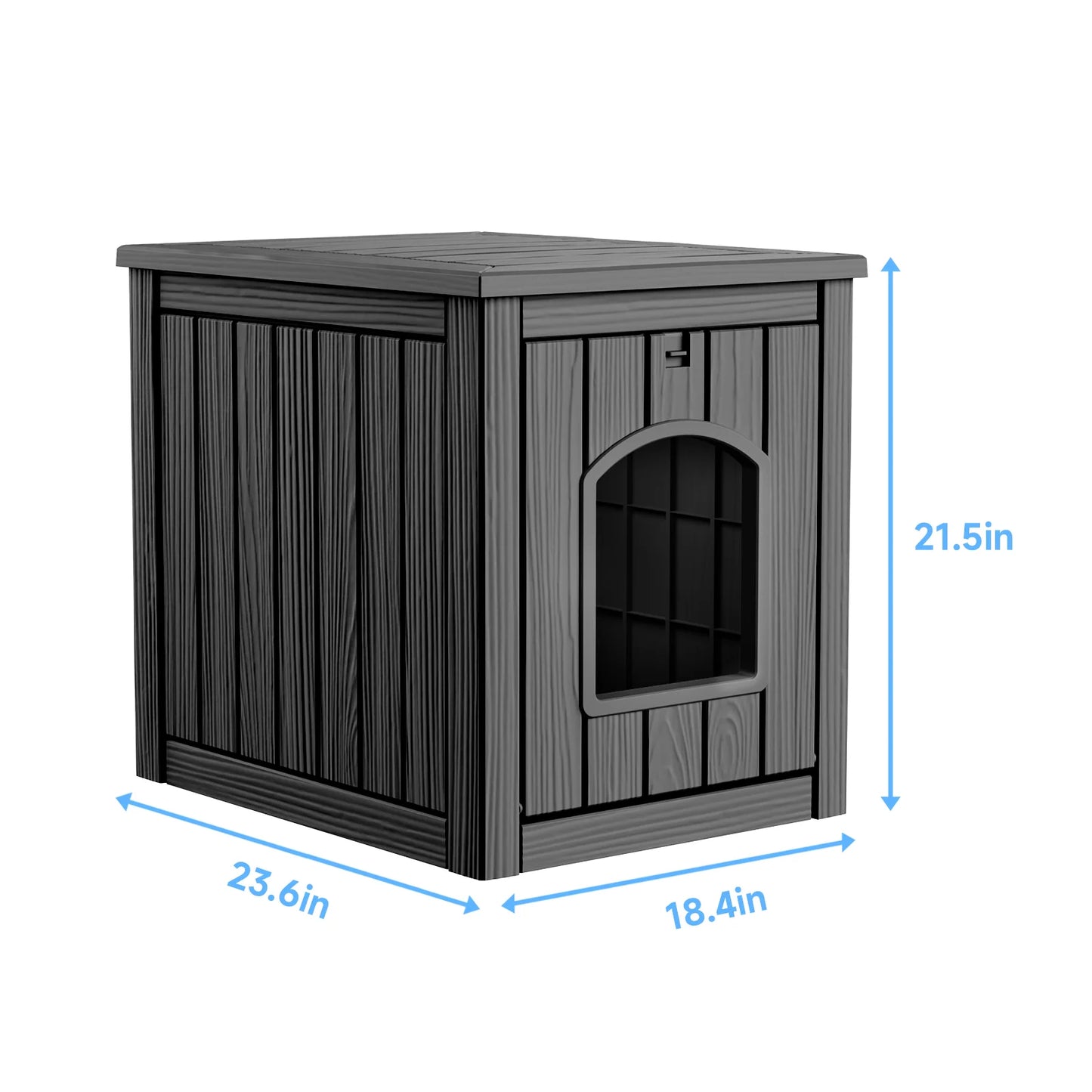 Waterproof Resin Cat House and Pet Kennel End Table