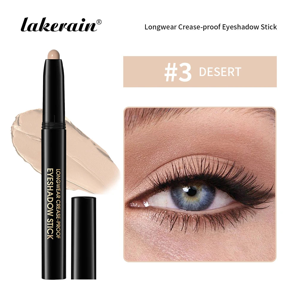 Waterproof Matte Shimmer Eyeshadow Pencil For Liner And Lid