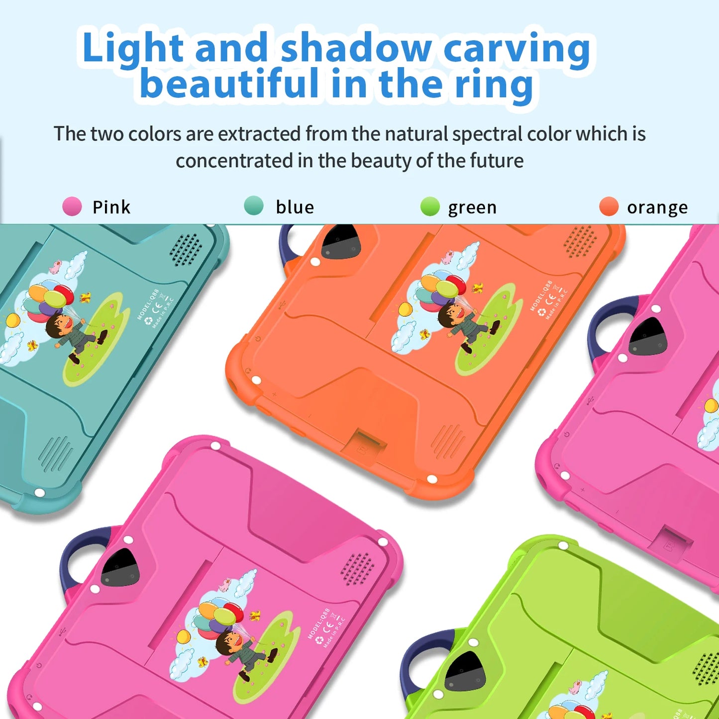 BDF Kids Tablet Android 13 Quad Core 4GB RAM Educational
