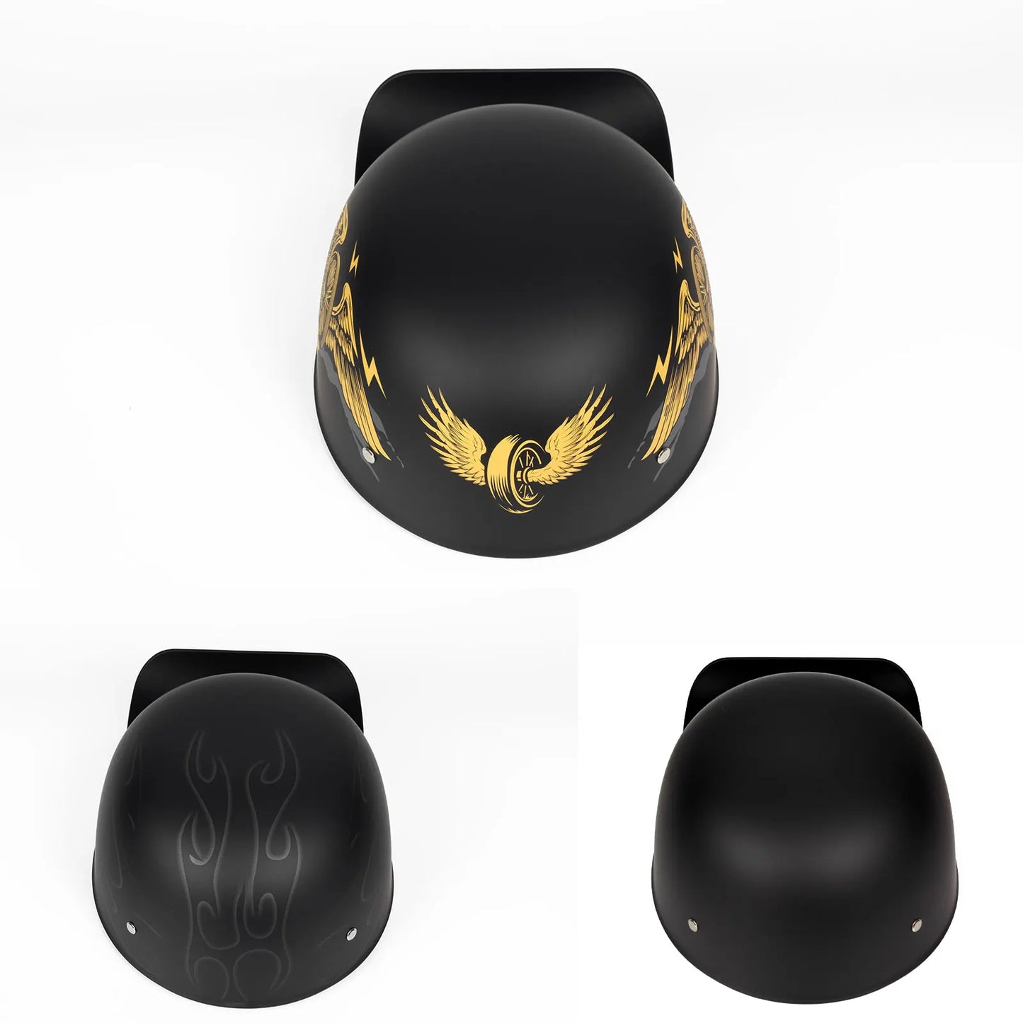 Crown Racing Half Helmet Open Face Streetbike DOT Certified