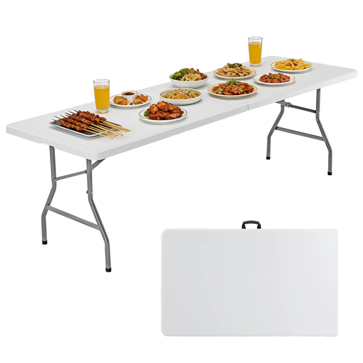 MCQ Folding Portable Outdoor Picnic Table With Carrying Handle