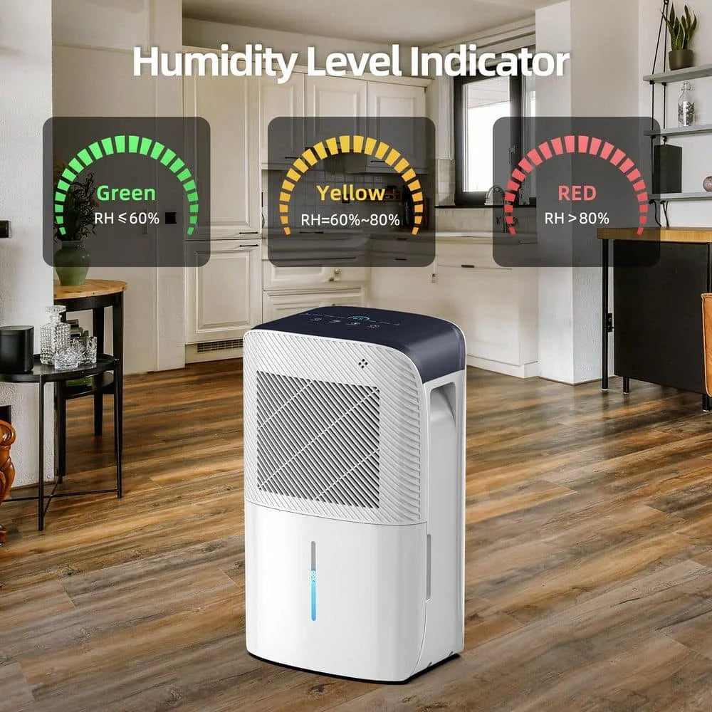 AIRPLUS Portable Dehumidifier With Auto Defrost And Continuous Run
