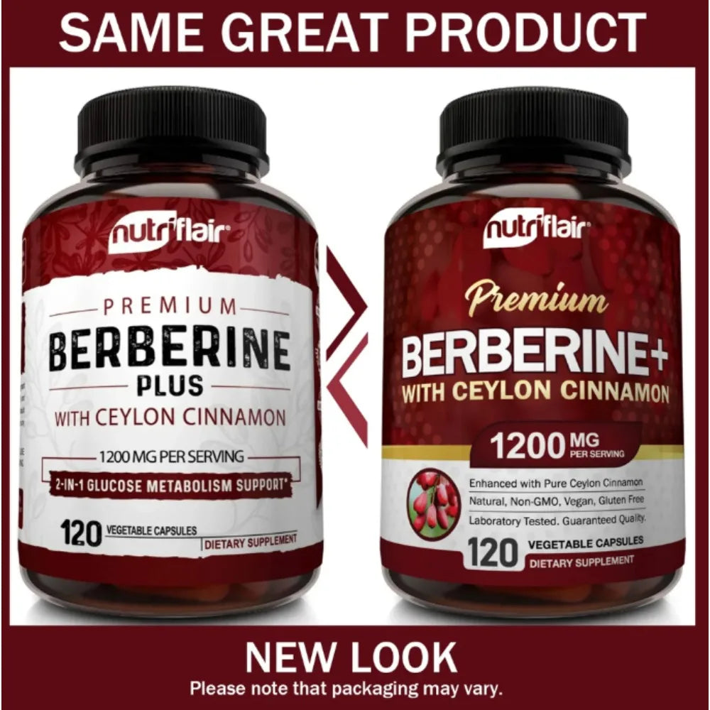 SOOMIIG Berberine HCl With Ceylon Cinnamon Extract For Blood Sugar