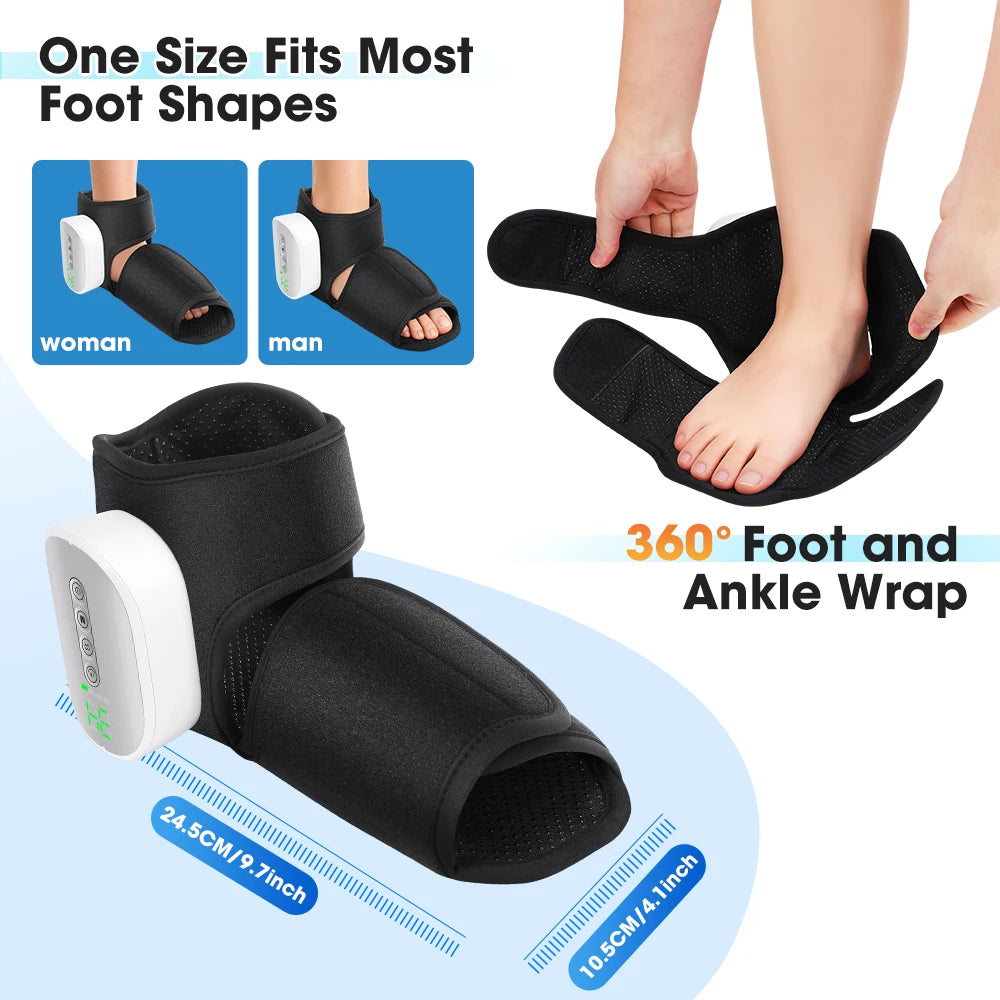 PASTSKY Cordless Electric Foot Massager With Air Compression And Heat