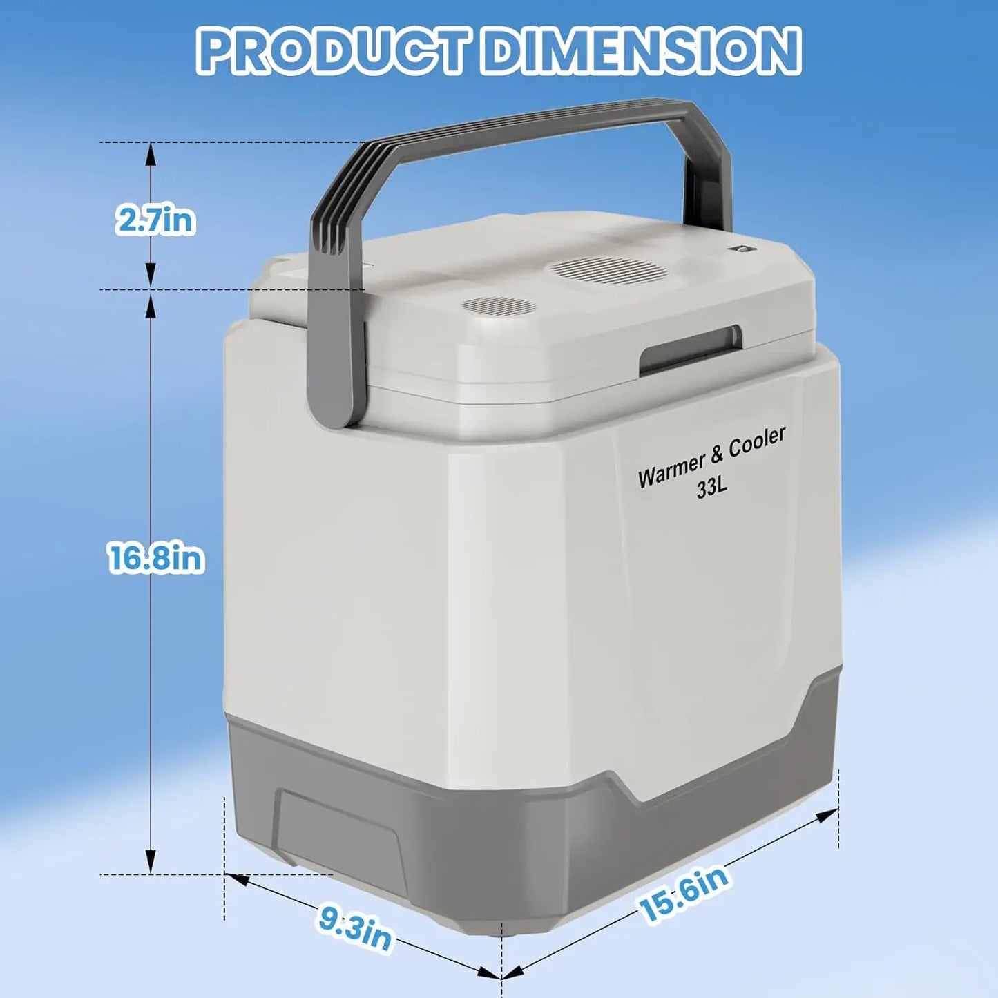 Electric Cooler And Warmer Portable Car Refrigerator For Travel