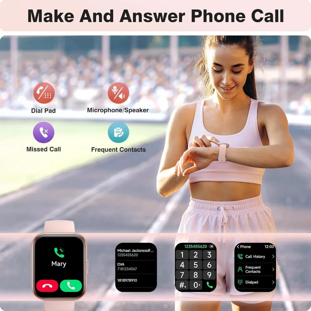 H96 Women Smartwatch With Alexa Bluetooth Calling Health Tracking Waterproof