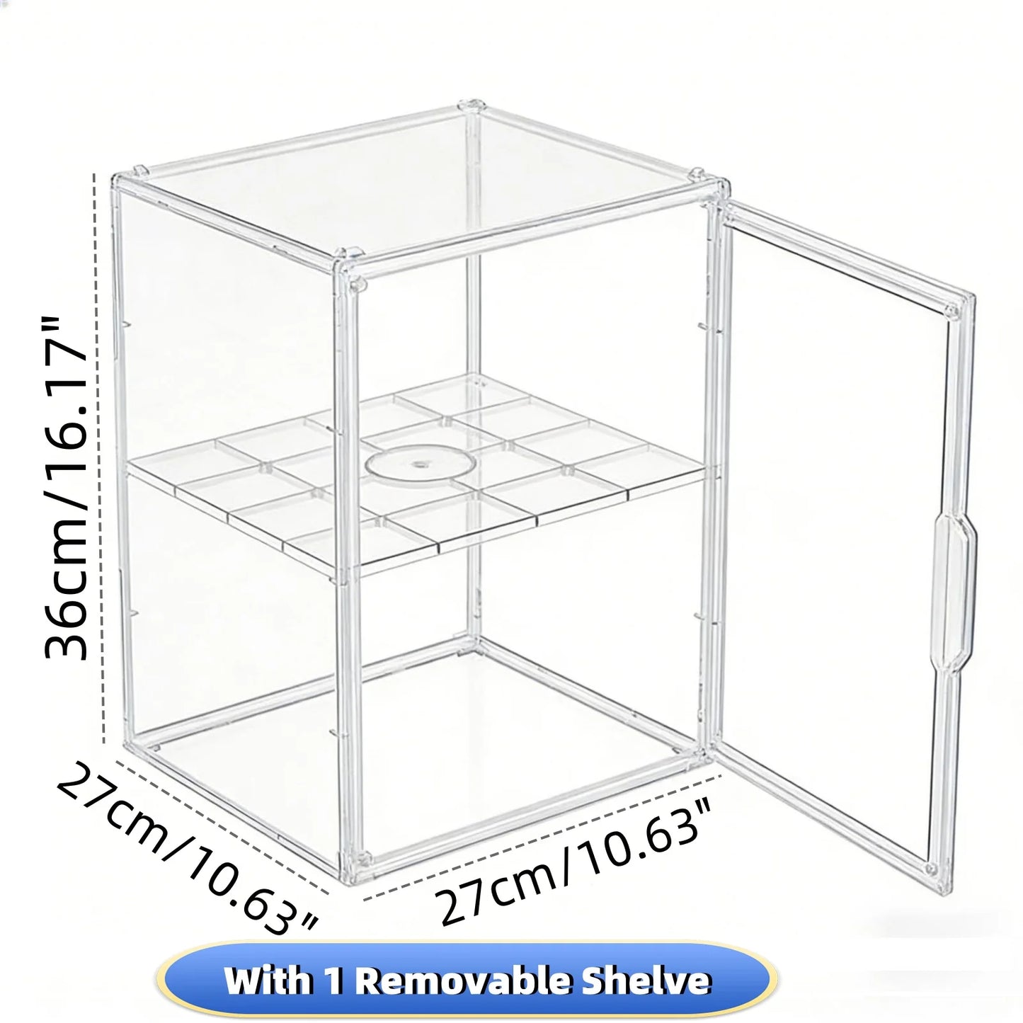 Clear Stackable Acrylic Display Storage Box Organizer