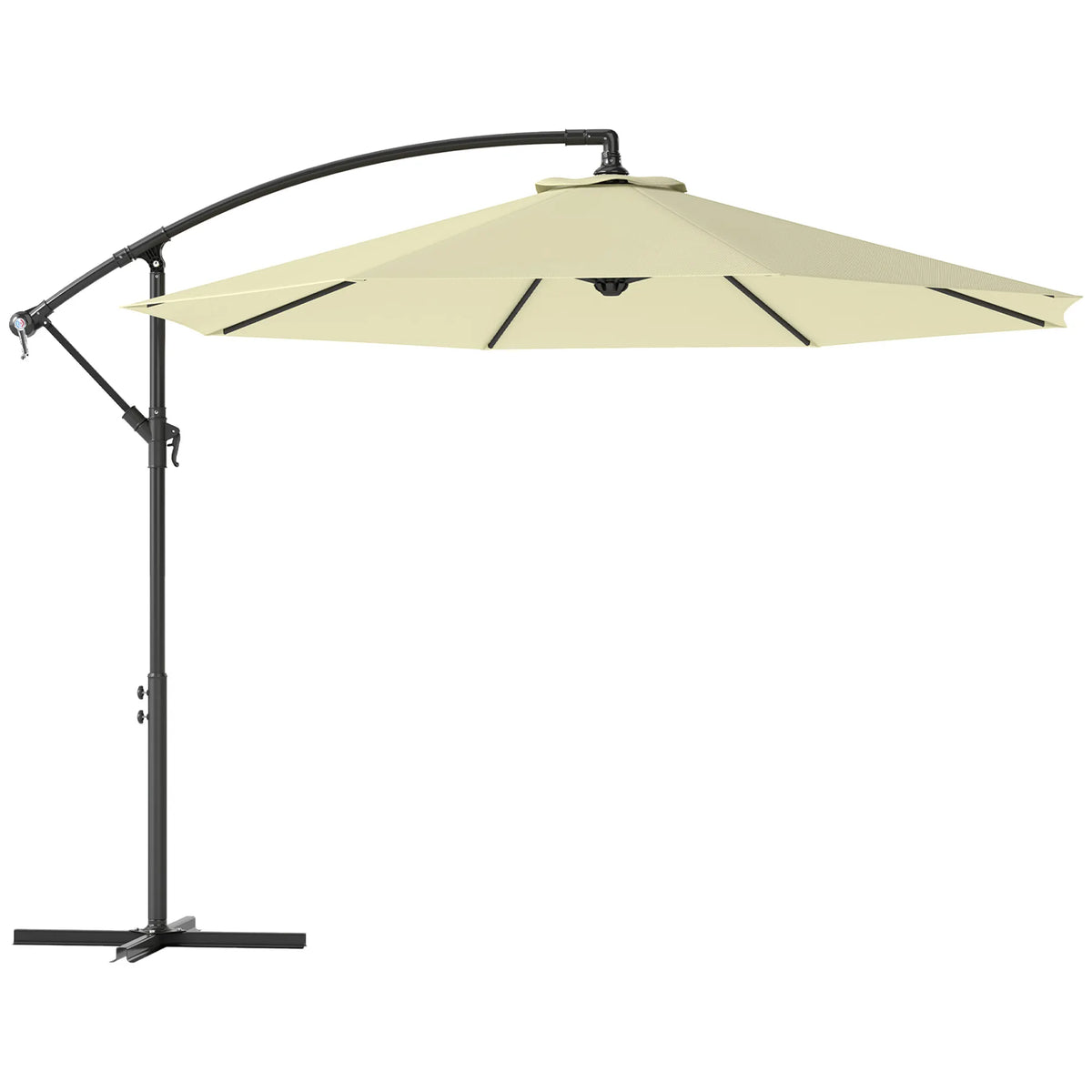 Outsunny Cantilever Offset Patio Umbrella With Tilt UV And Water Resistance