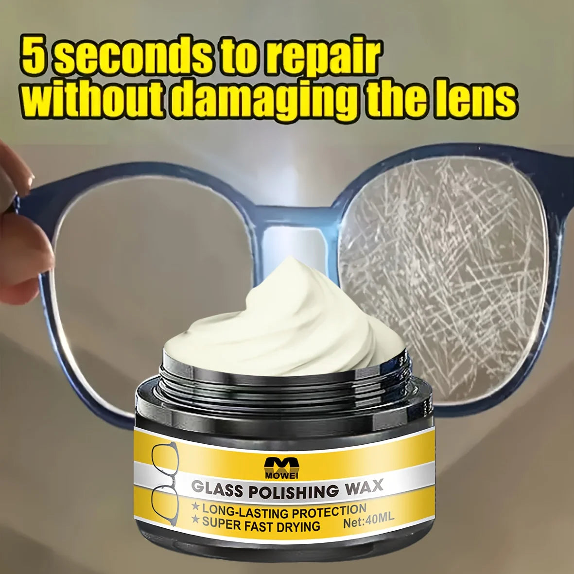 Multi-Purpose Glass And Lens Scratch Repair Kit Clarity Restoration