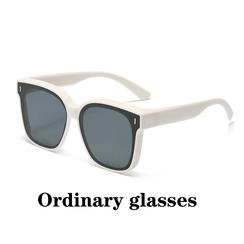 Polarized Clip-On Sunglasses For Glasses Wearers UV400 Protection For Driving