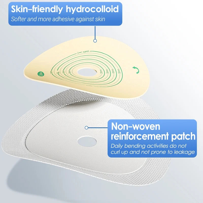 Cofoe Colostomy Bags One Piece Drain Valve Pouch For Adults
