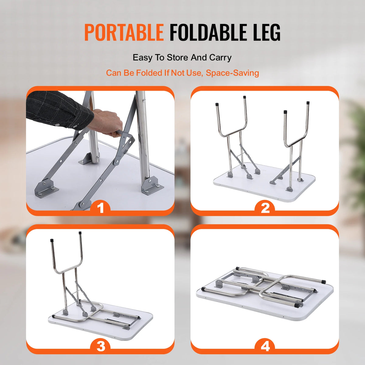 Foldable Dog Grooming Table With Adjustable Clamp And Safety Loop