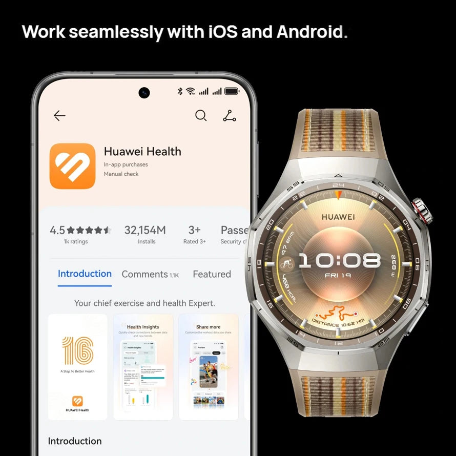 Huawei Watch GT6 Pro Smartwatch Global Version 21 Day Battery