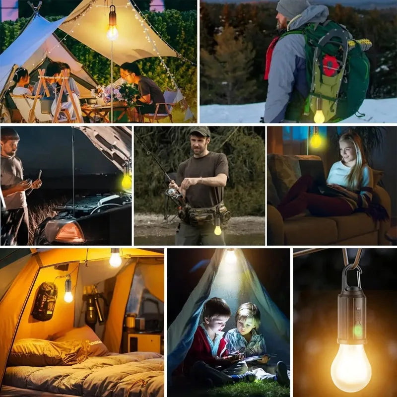 Portable Usb Rechargeable Led Outdoor Camping Lantern And Emergency Light