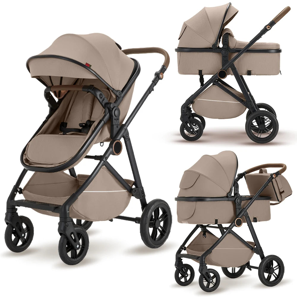 B.childhood 2 in 1 Baby Stroller Pram Foldable Pushchair Canopy