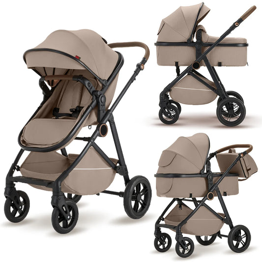 B.childhood 2 in 1 Baby Stroller Pram Foldable Pushchair Canopy