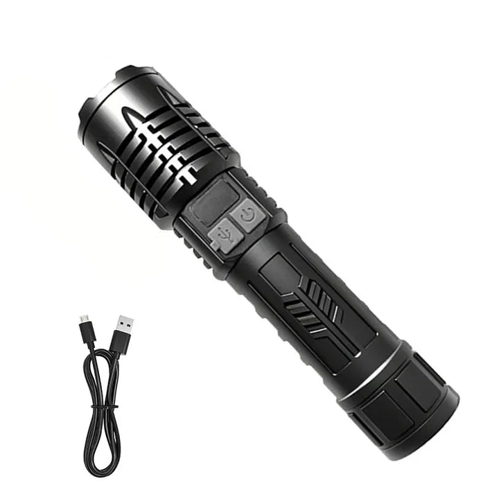 Skywolfeye Waterproof Tactical Flashlight 5 Modes Rechargeable Outdoor